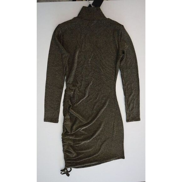 n:Philanthropy 7551LRX00 Womens Sz M Black Gold Demetra Metallic Mini Dress $158 - Picture 7 of 14
